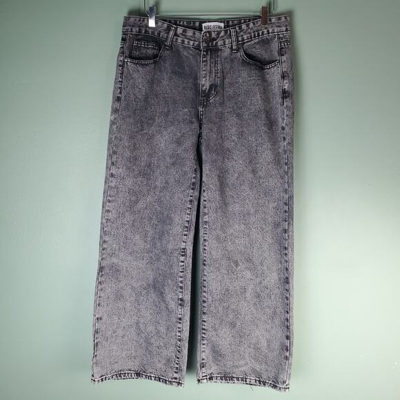 Disclosure Womens Faded Black Wide Leg Denim Jeans Size 31 - Picture 1 of 6